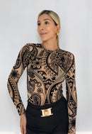 Blusa Manga Larga Mayatex Estampado