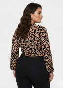 Blusa Mayatex Corta Manga Larga Estampad