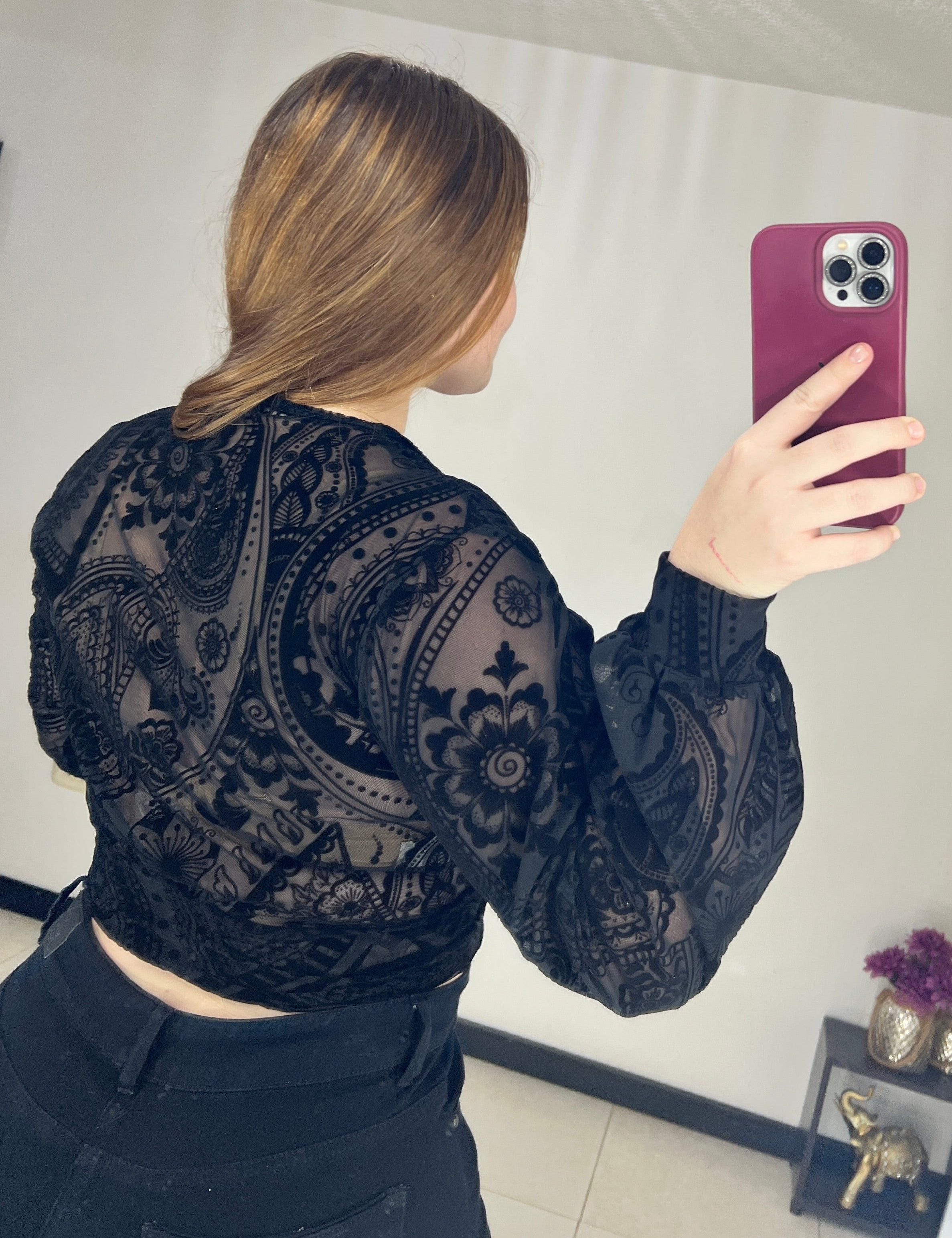 Blusa Mayatex Corta Manga Larga Estampad