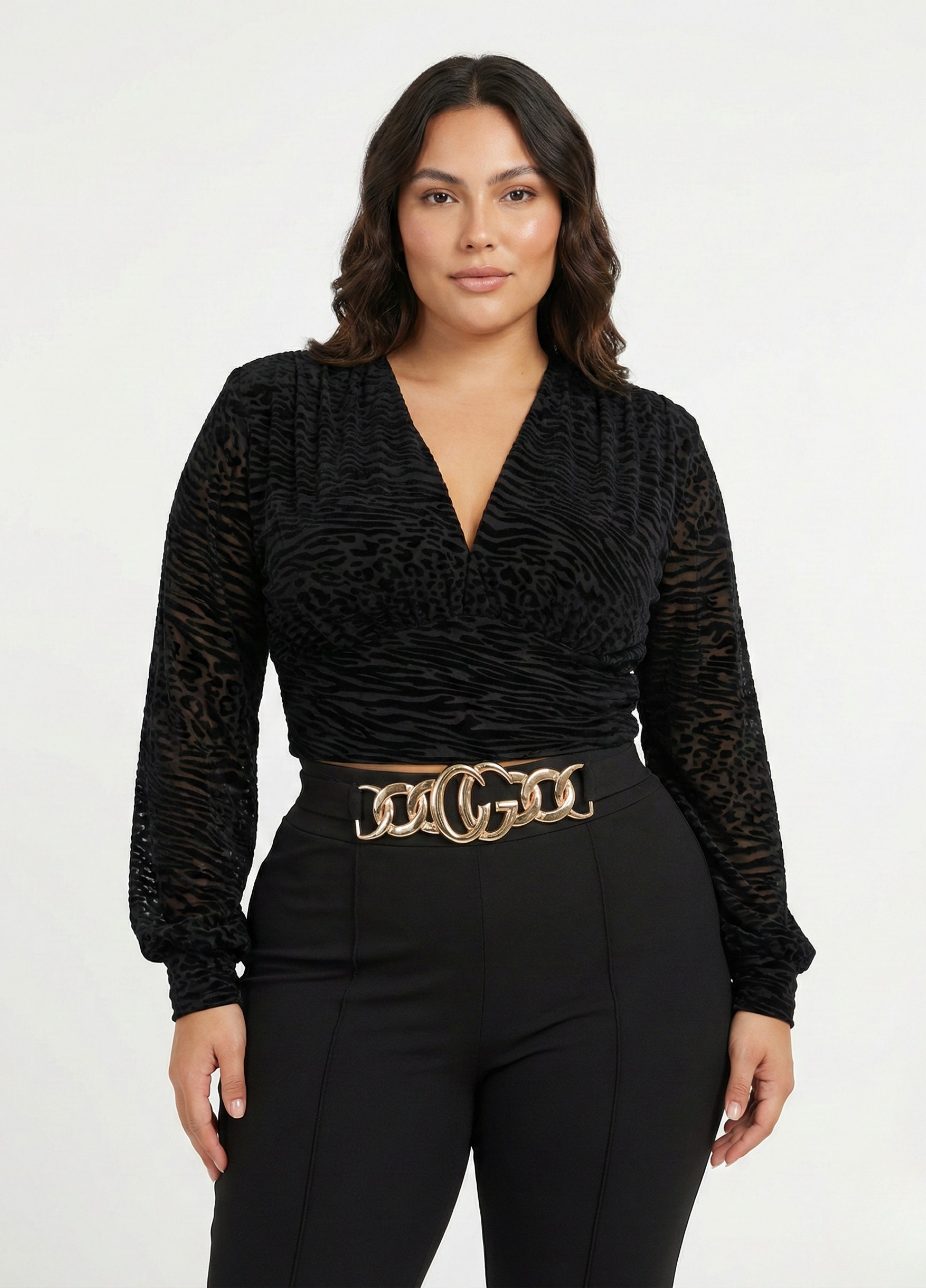 Blusa Mayatex Corta Manga Larga Estampad