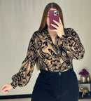 Blusa Mayatex Corta Manga Larga Estampad