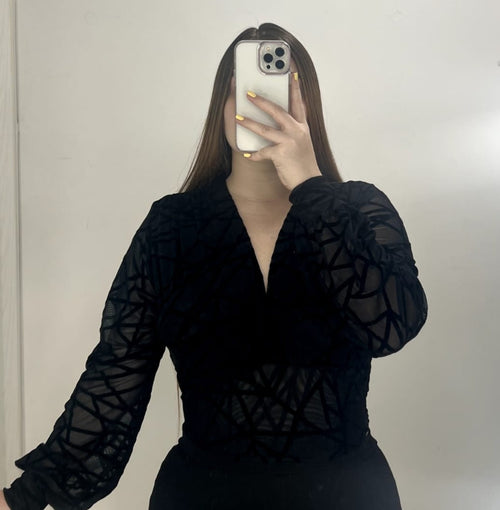 Blusa Mayatex Corta Manga Larga Estampad