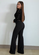 Blusa Mayatex Corta Manga Larga Estampad