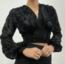 Blusa Mayatex Corta Manga Larga Estampad