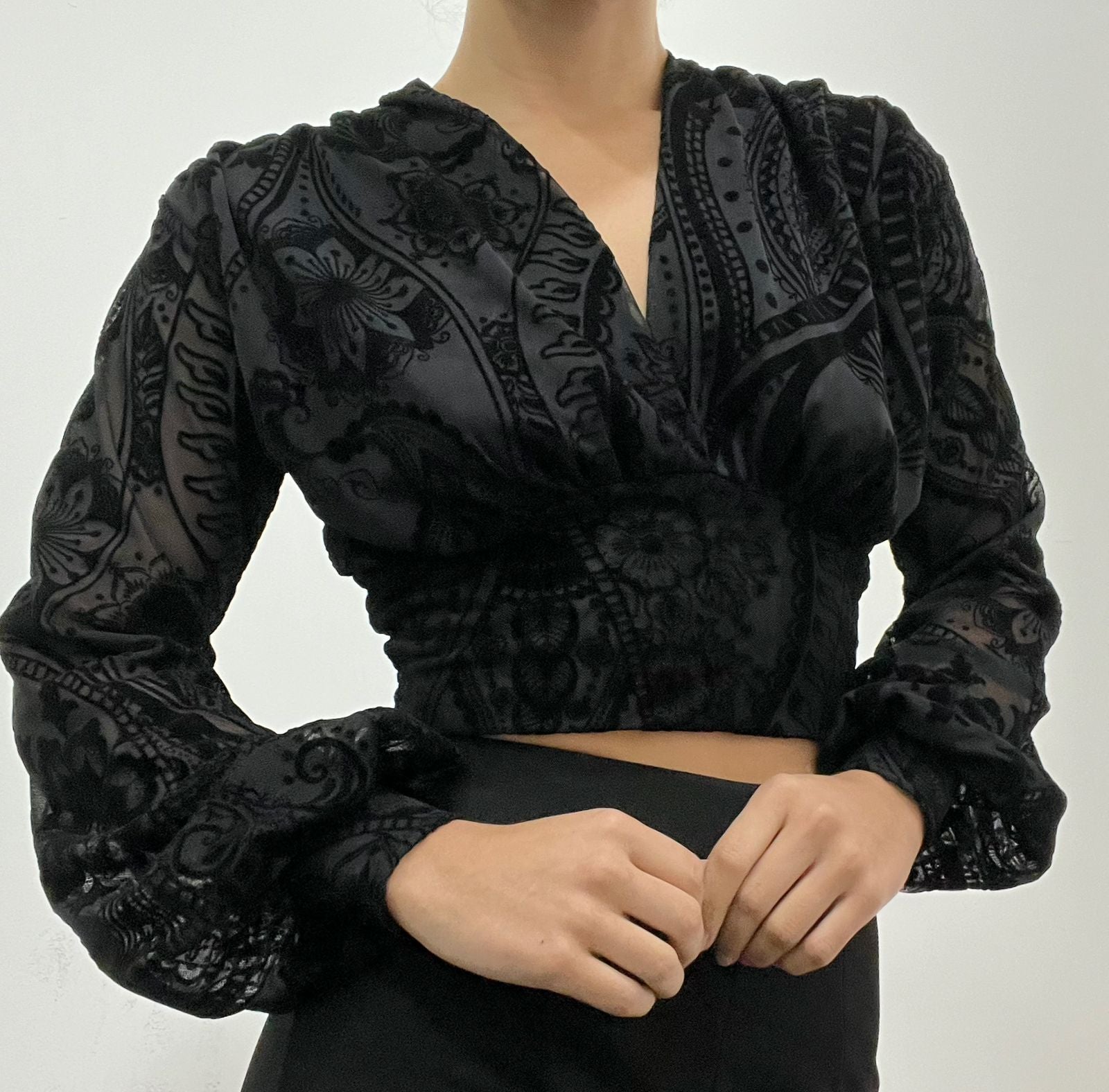 Blusa Mayatex Corta Manga Larga Estampad