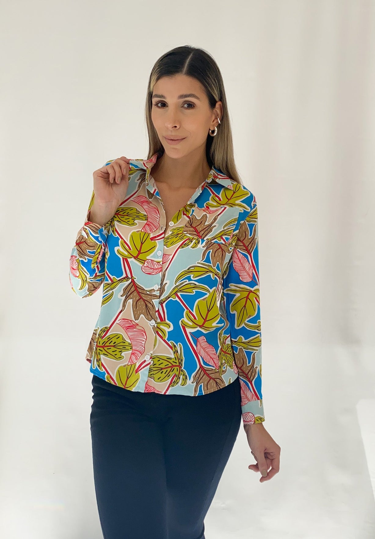 Camisera Manga Larga Estampada