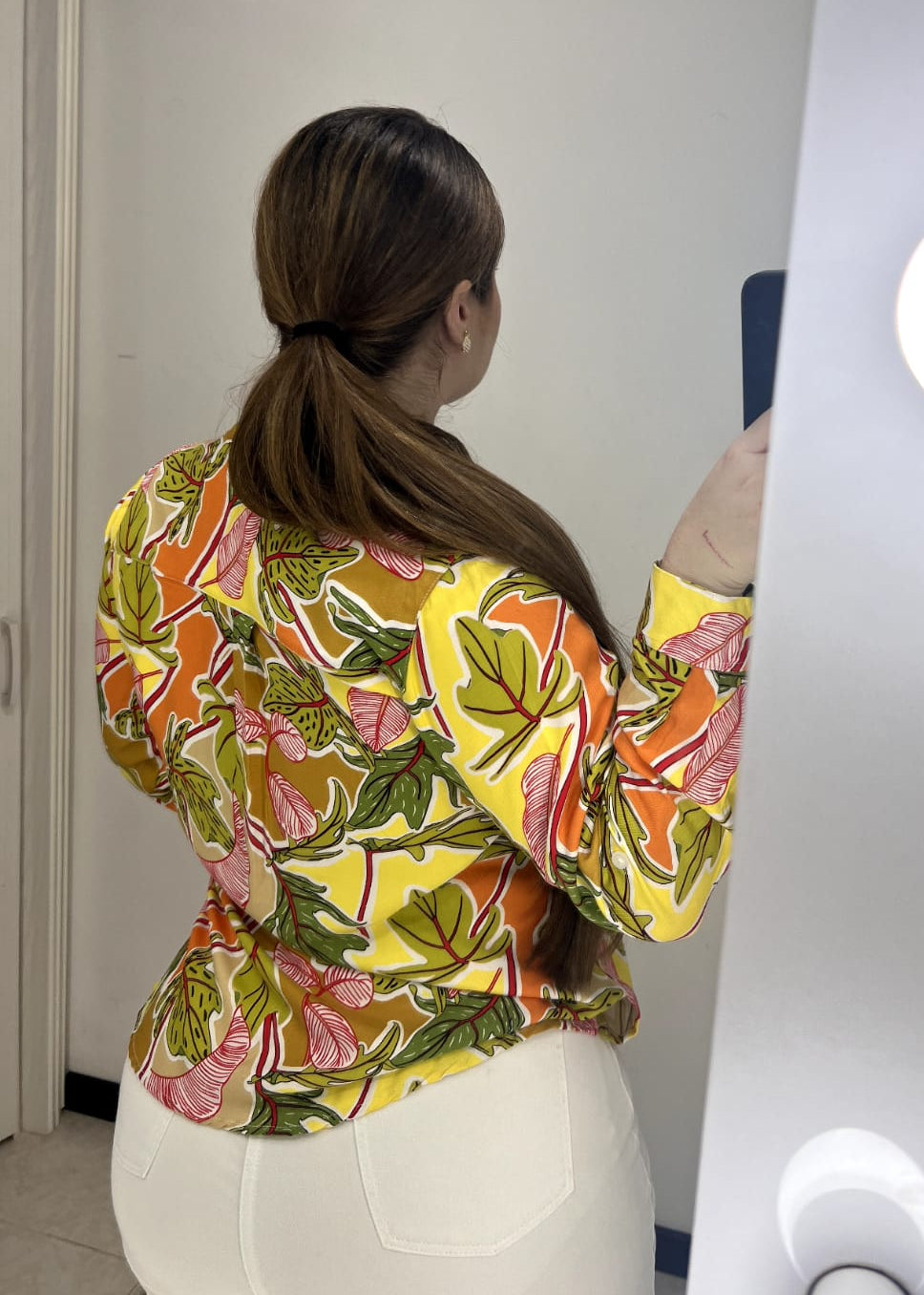 Camisera Manga Larga Estampada Plus