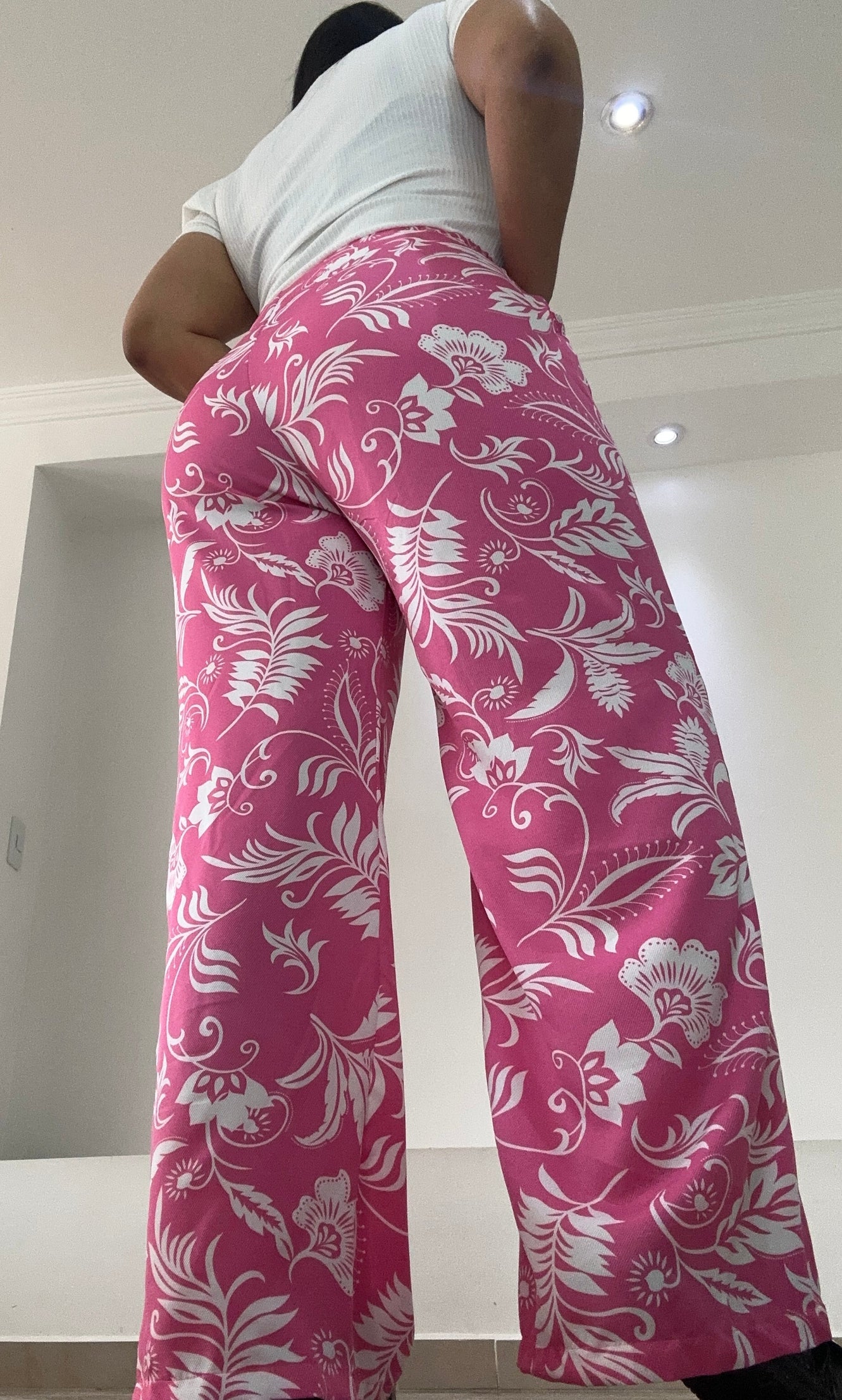 Pantalon Bota Ancha Estampado Plus