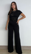 Pantalon Unicolor Palazzo