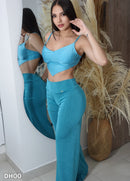 Pantalon Unicolor Palazzo