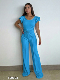 Enterizo Bolero Manga Sisa Cadena