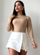 Body Manga Larga Unicolor