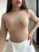 Body Manga Larga Unicolor