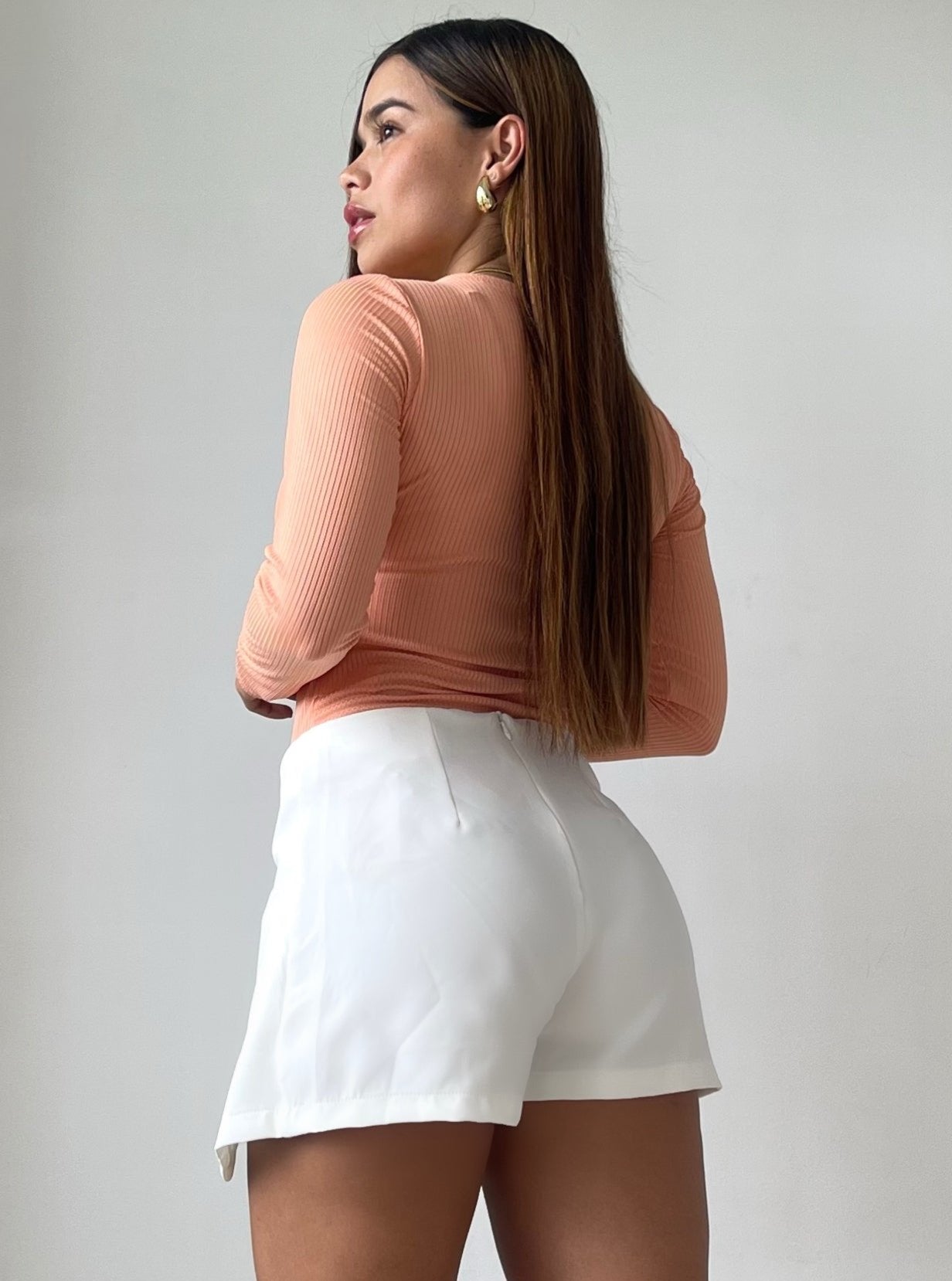 Body Manga Larga Unicolor