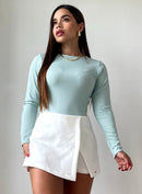 Body Manga Larga Unicolor