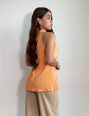 Blusa Manga Sisa Cuello Herraje