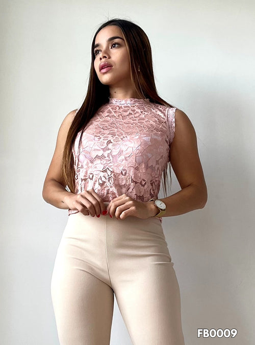 Blusa Maga Sisa Encaje Unicolor