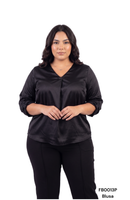Blusa Cuello V Manga Larga