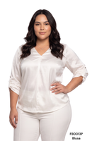 Blusa Cuello V Manga Larga
