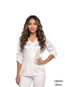 Blusa Cuello V Manga Larga