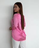 Blusa Cuello V Manga Larga