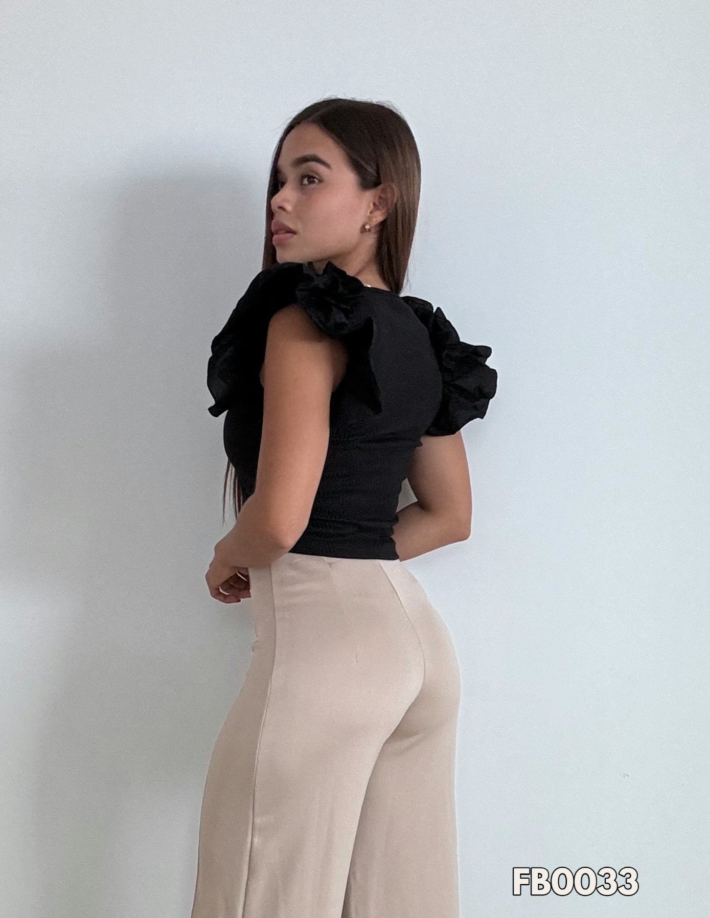 Blusa Rib Boleros Dobles Laterales