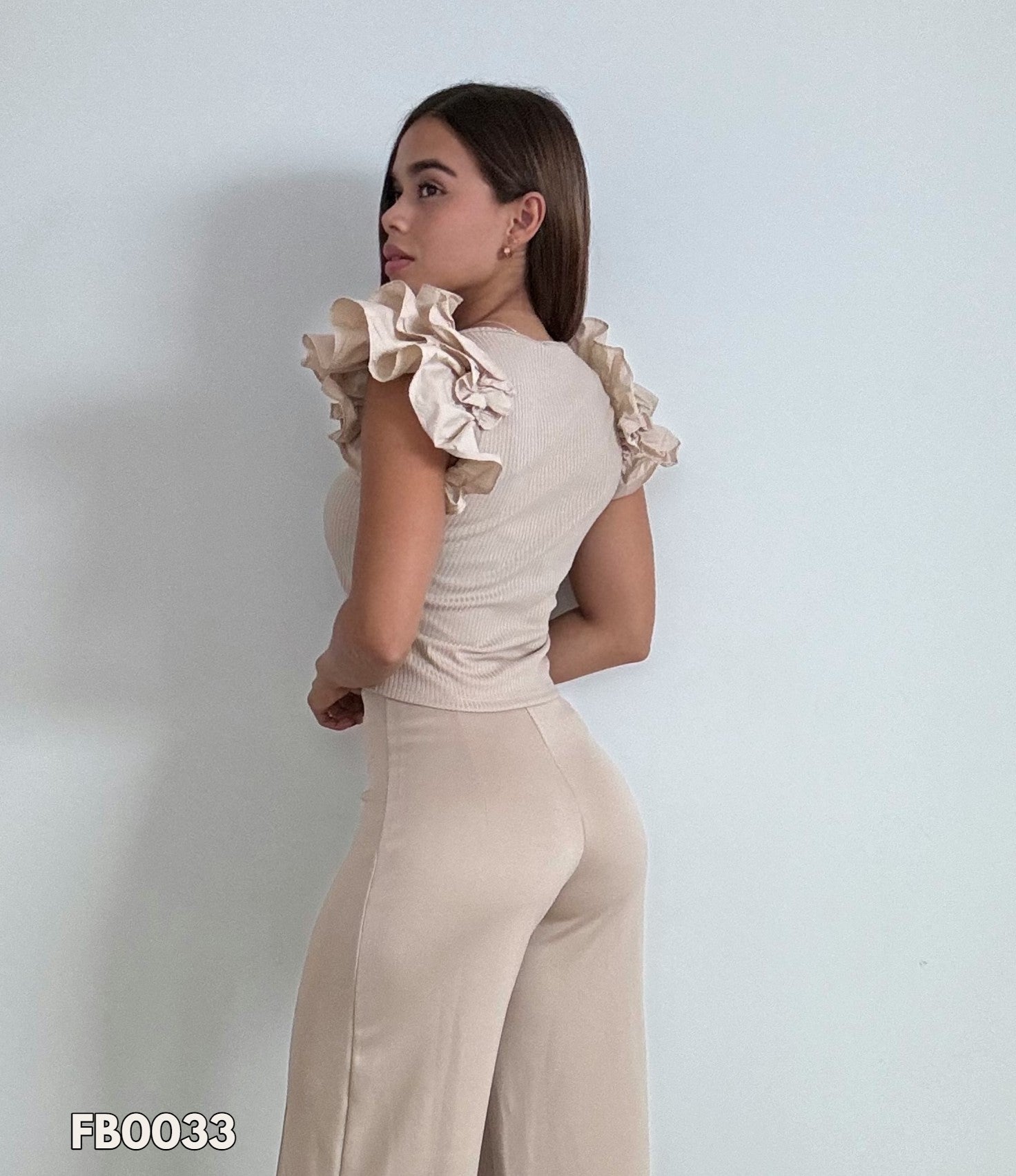 Blusa Rib Boleros Dobles Laterales