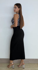 Body Manga Sisa Estampado Animal Print