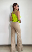 Body Tiras Cuello V Satin