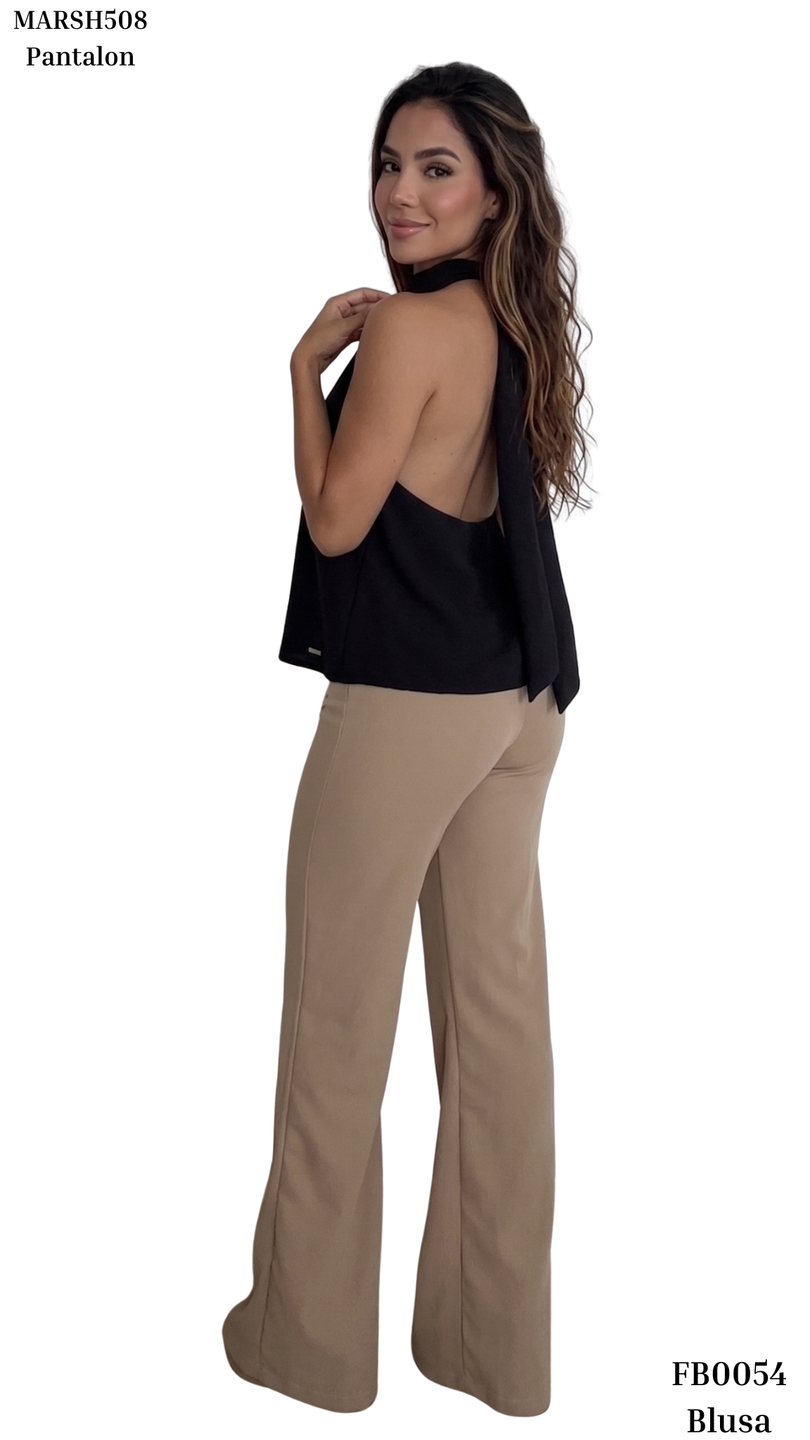 Blusa Manga Sisa Cuello Alto