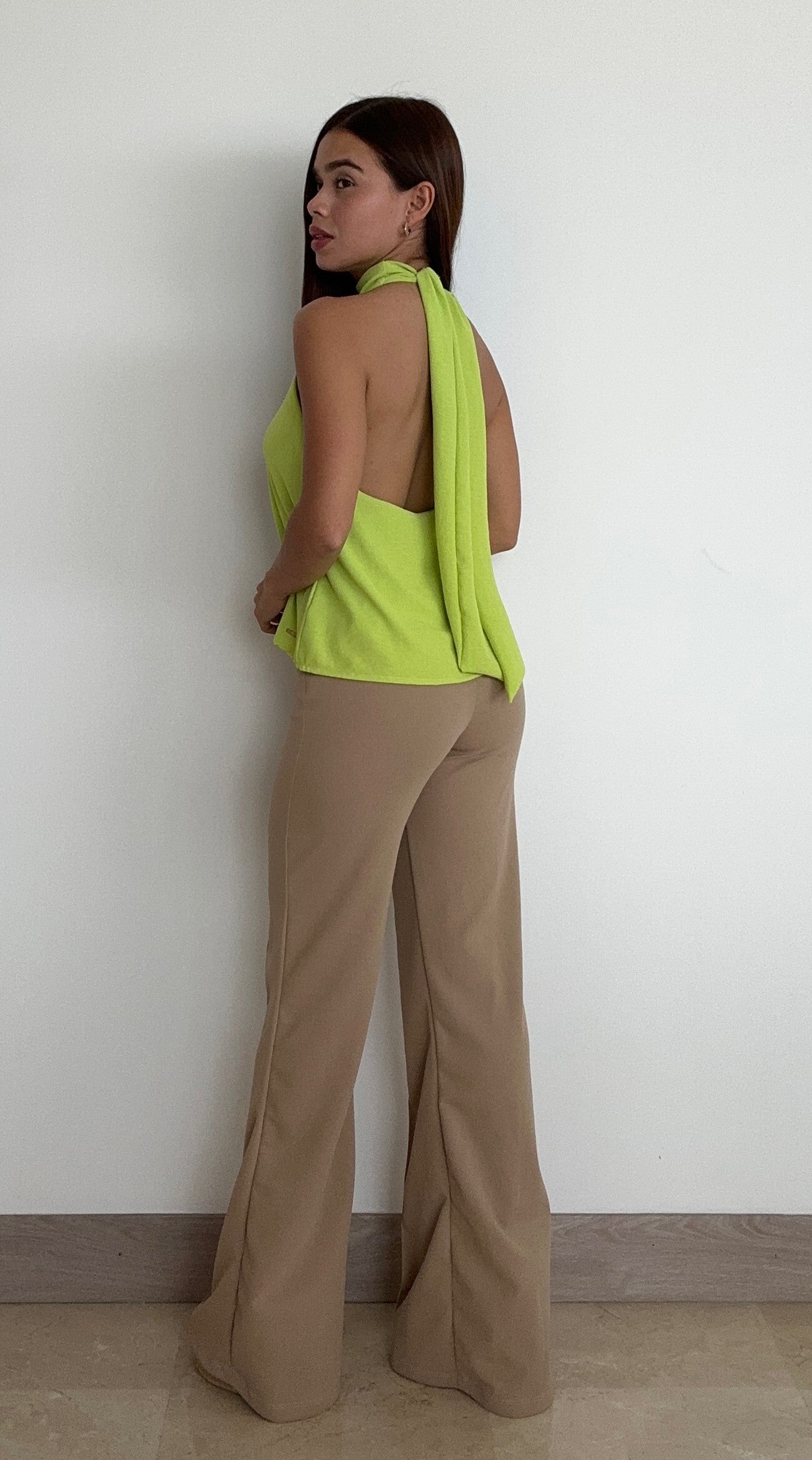 Blusa Manga Sisa Cuello Alto