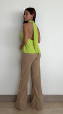 Blusa Manga Sisa Cuello Alto