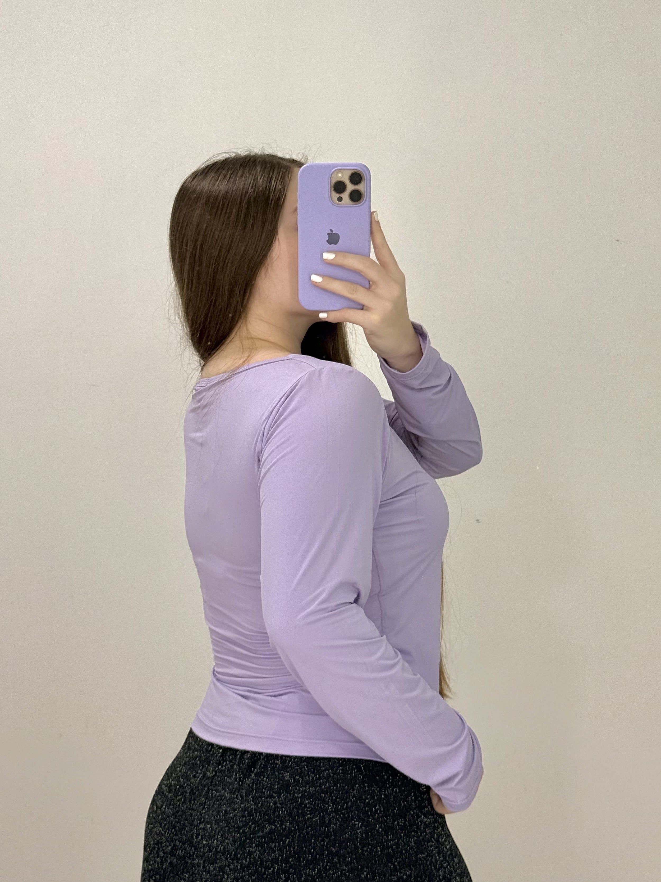 Blusa Manga Larga Escote Cuadrado