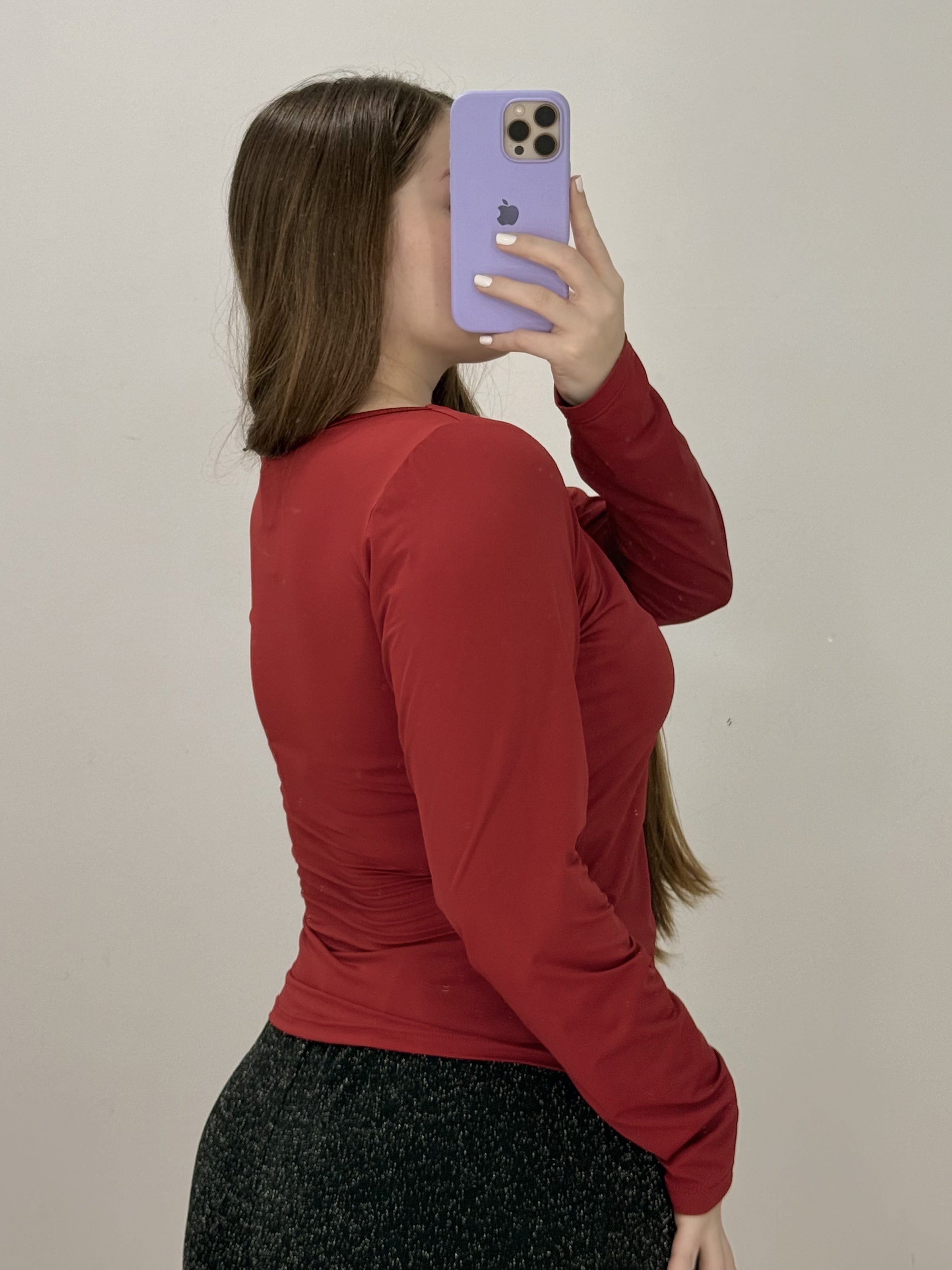 Blusa Manga Larga Escote Cuadrado