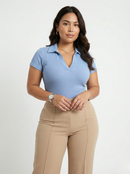 Body Manga Corta Cuello V