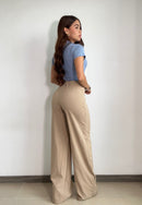 Body Manga Corta Cuello V