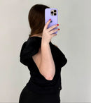 Blusa Cuello V Manga Boleros