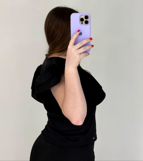 Blusa Cuello V Manga Boleros