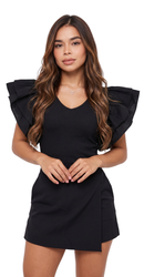 Blusa Cuello V Manga Boleros