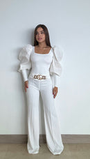 Blusa Larga Manga Larga Englobada