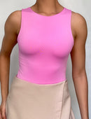 Body Manga Corta Abertura Espalda Redond