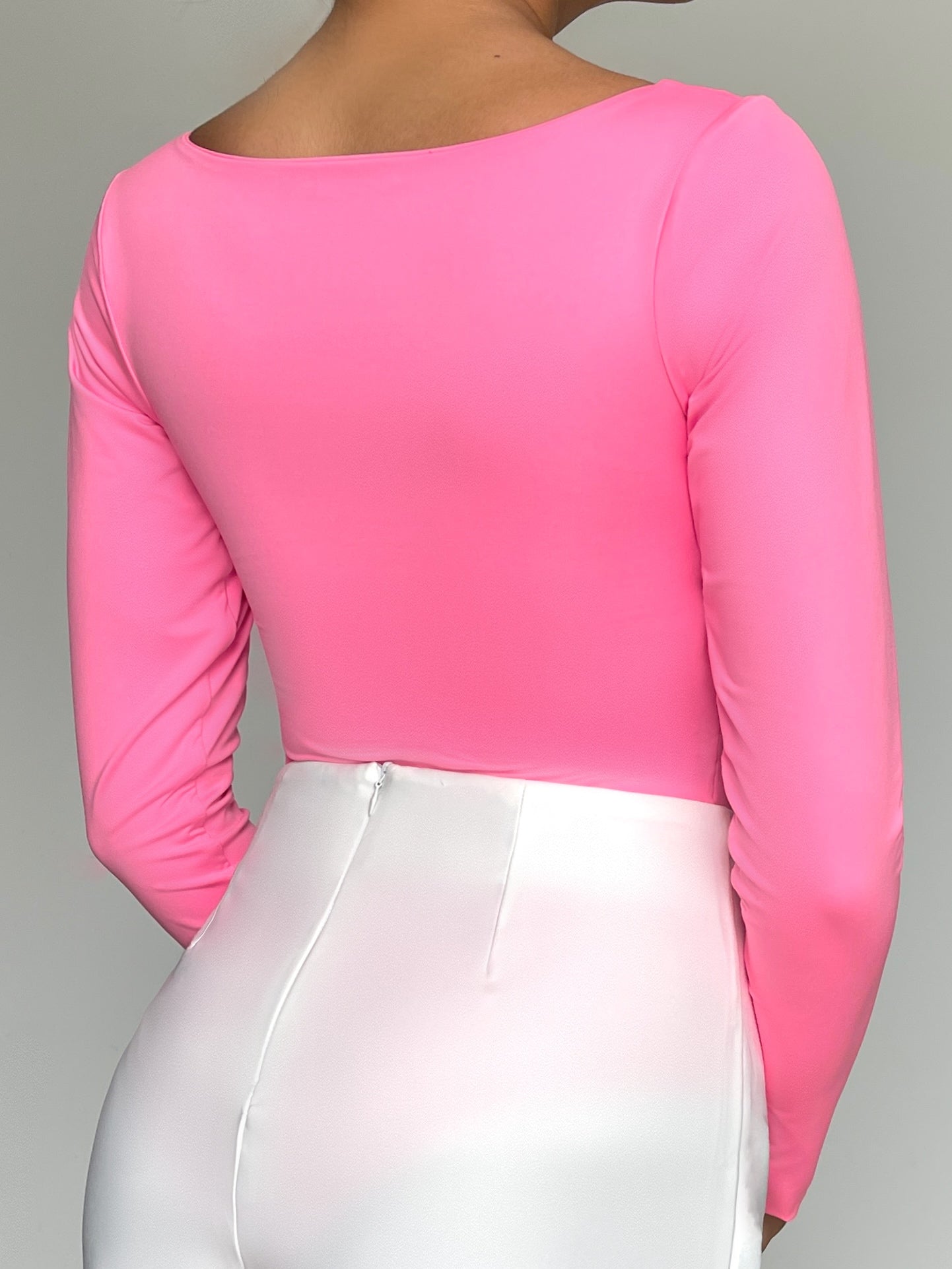 Body Manga Larga Cuello Redondo