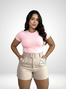 Body Manga Corta Escote Redondo Plus