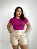 Body Manga Corta Escote Redondo Plus