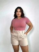 Body Manga Corta Escote Redondo Plus