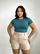 Body Manga Corta Escote Redondo Plus