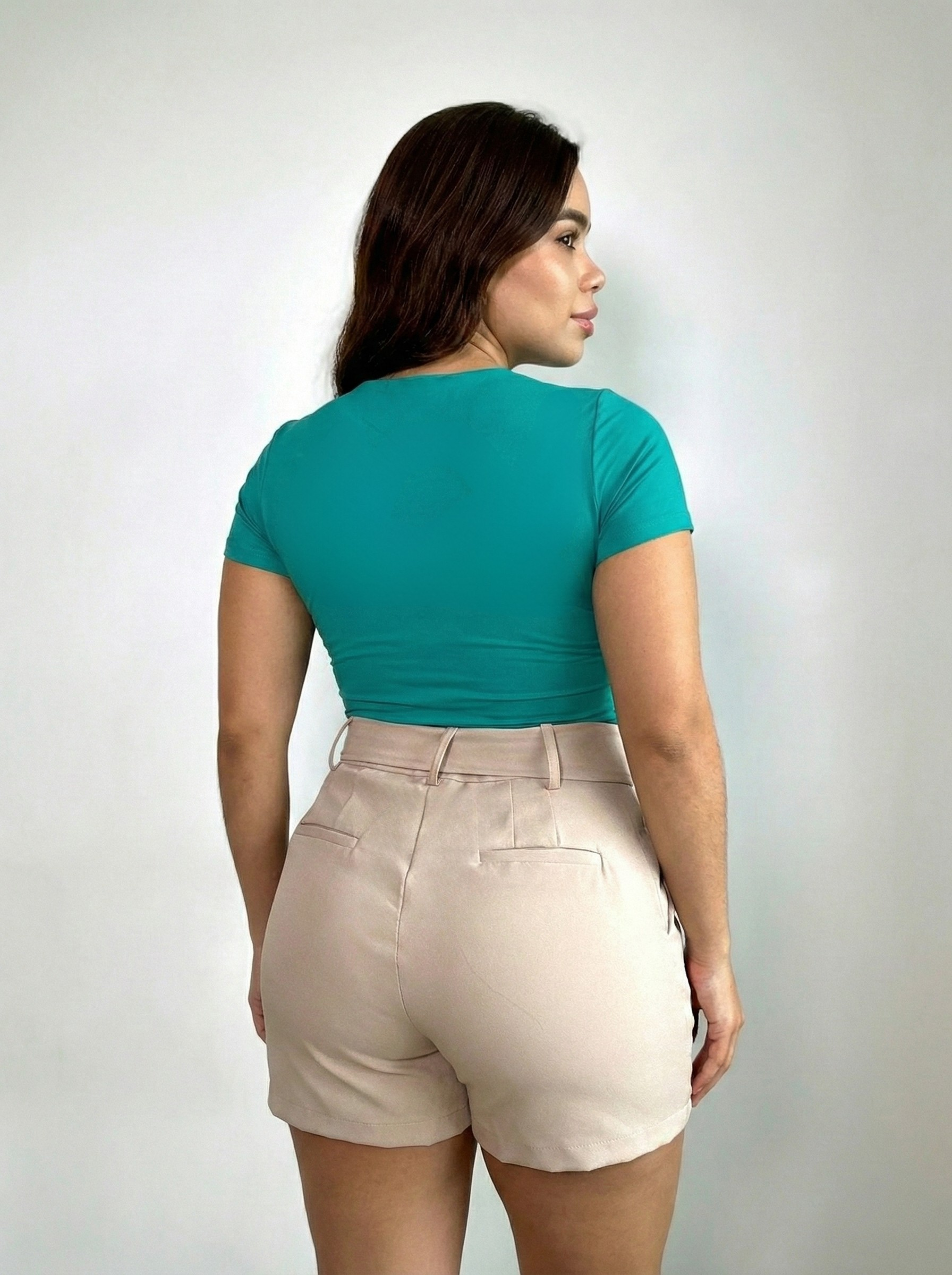 Body Manga Corta Escote Redondo Plus