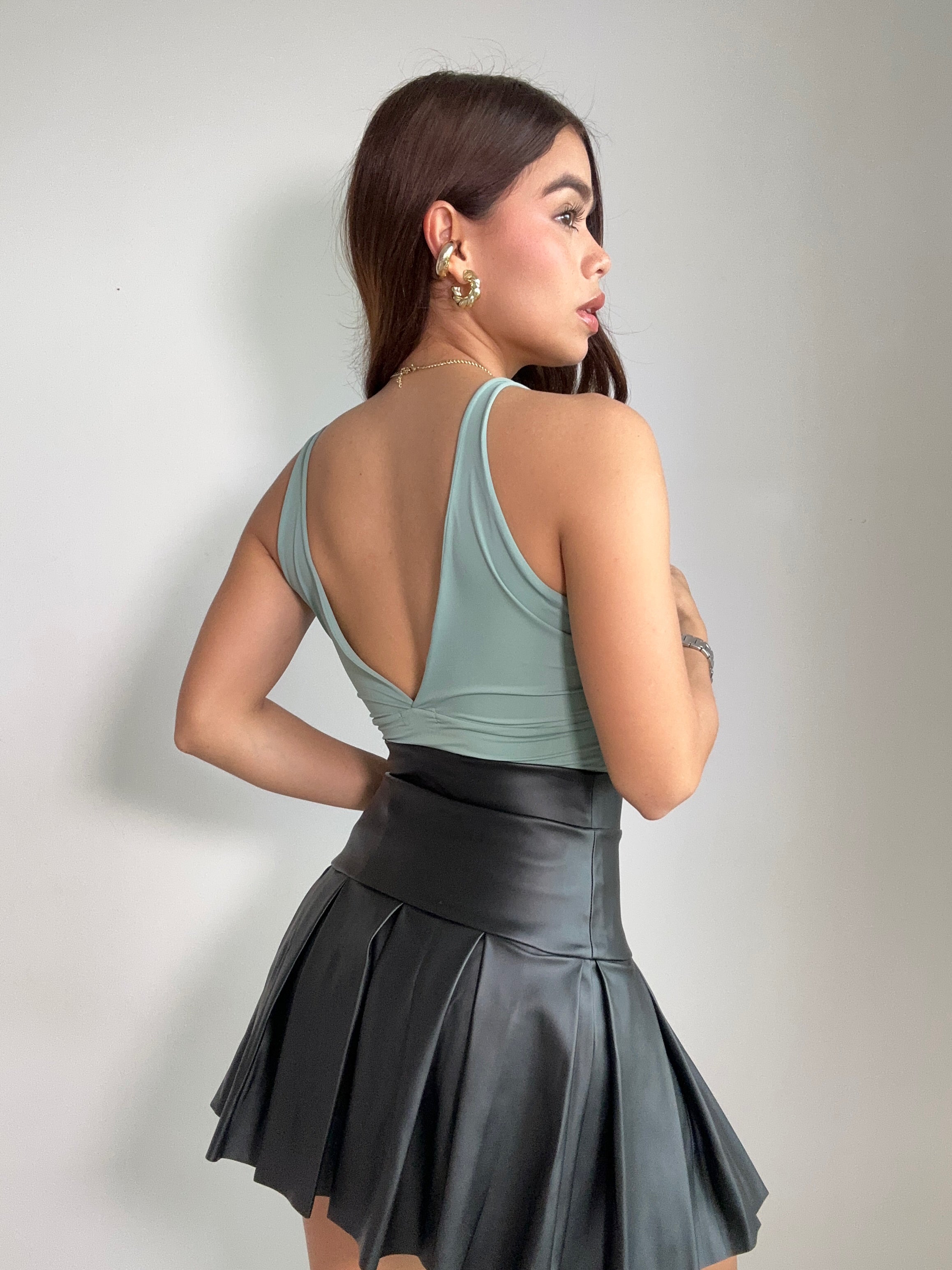 Body De Tiras Escote En V