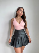 Body De Tiras Escote En V