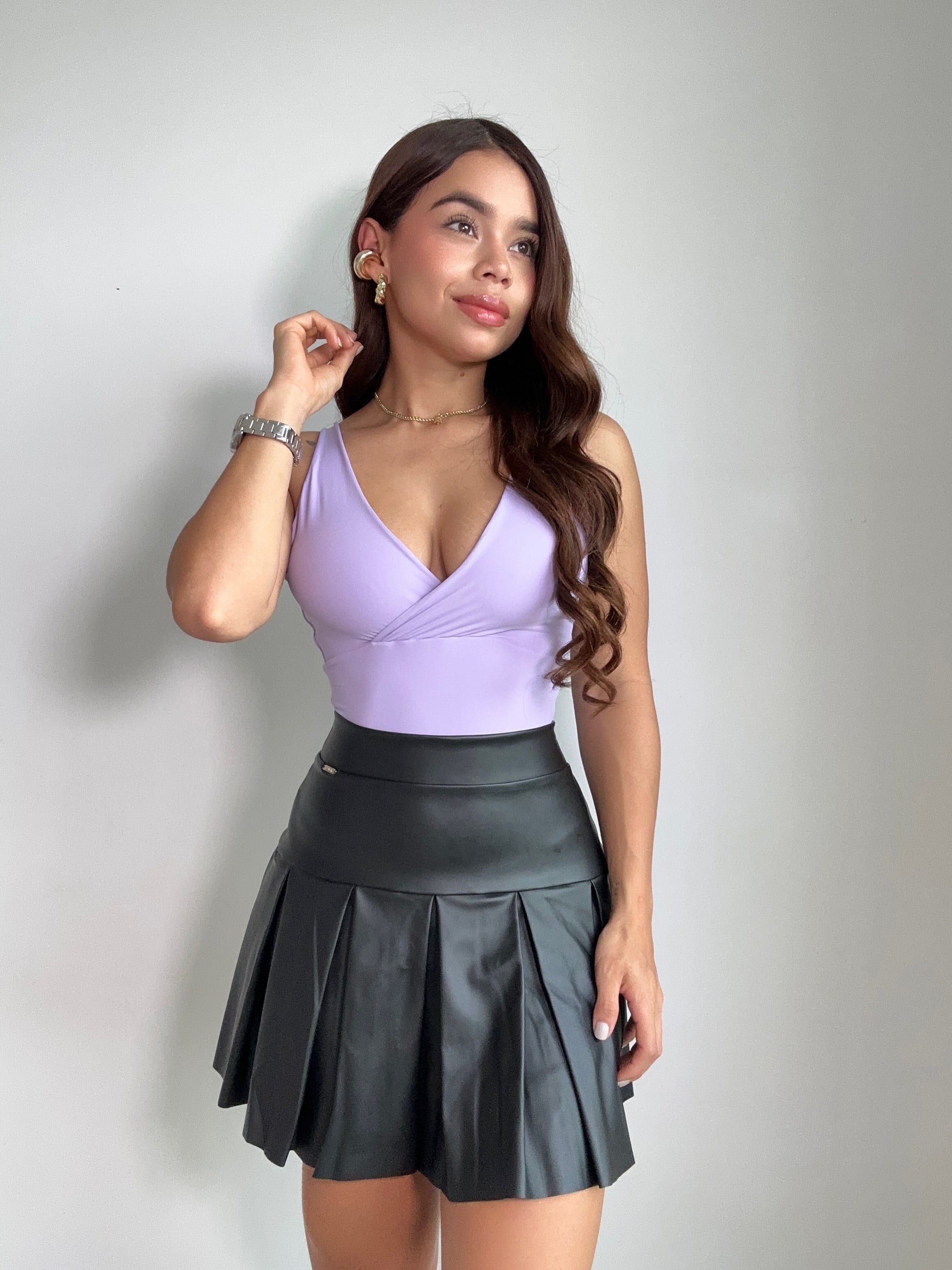 Body De Tiras Escote En V